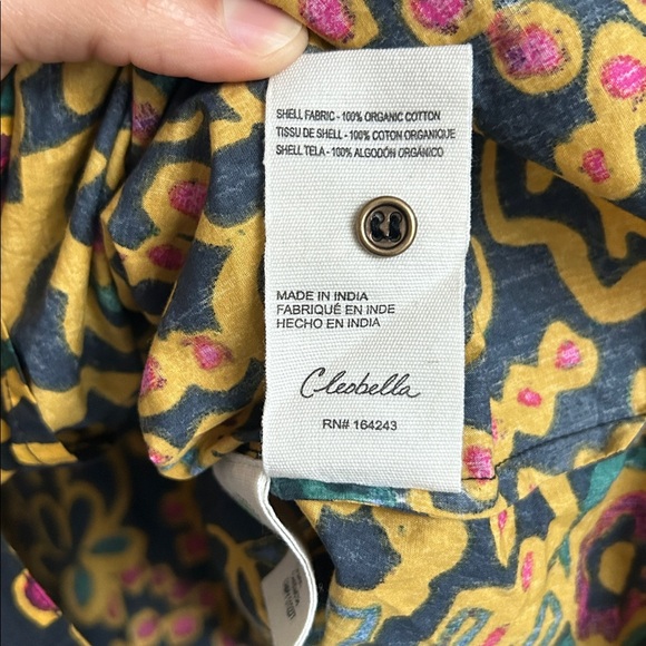 Cleobella Dari 100% Organic Cotton Floral Button Down Blouse - Picture 6 of 6
